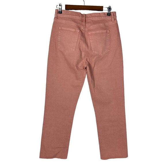 Loft The High Waist Straight Crop size 4 Pink Terracotta - Picture 2 of 8